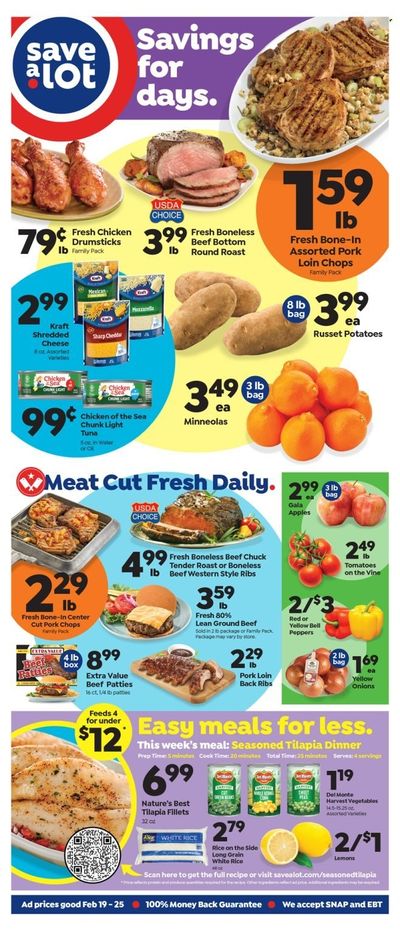 Save a Lot (ME) Weekly Ad Flyer Specials February 19 to February 25, 2023