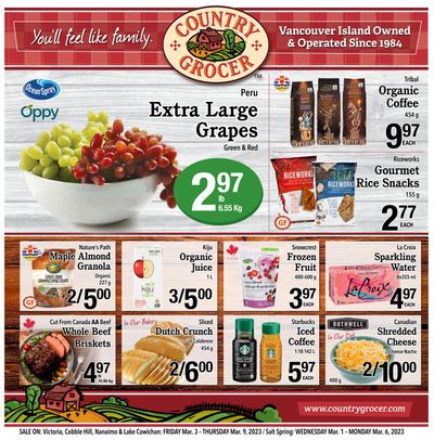 Country Grocer (Salt Spring) Flyer March 1 to 6