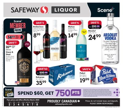 Safeway (BC) Liquor Flyer March 2 to 8