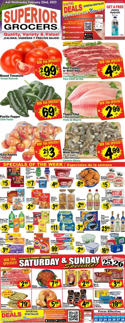 Superior Grocers (CA) Weekly Ad Flyer Specials February 22 to February 28, 2023