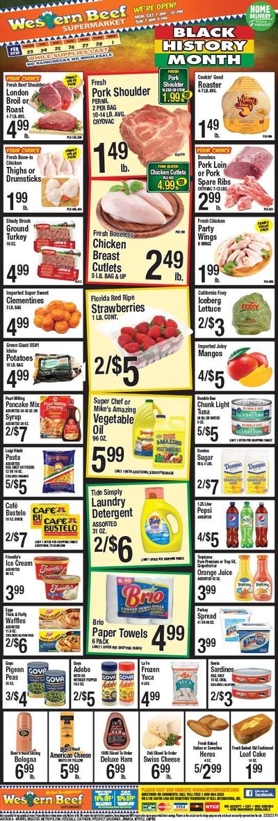 Western Beef (FL, NY) Weekly Ad Flyer Specials February 23 to March 1, 2023