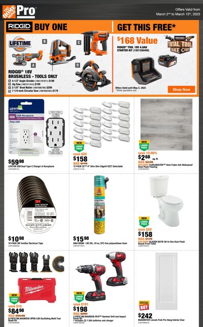 Home Depot Pro Flyer March 2 to 15