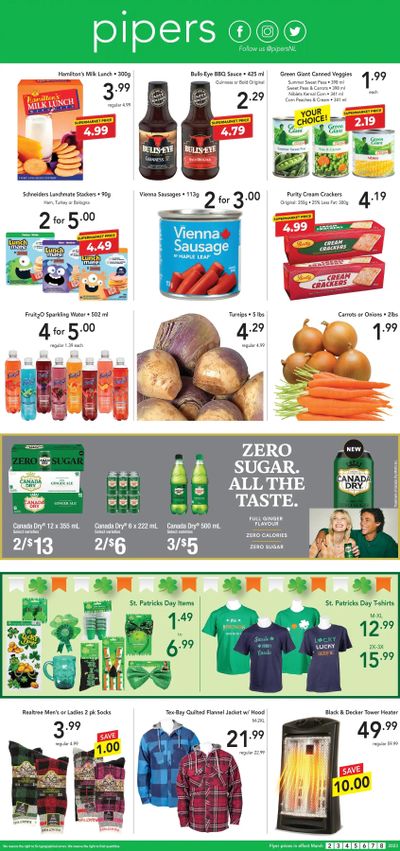 Pipers Superstore Flyer March 2 to 8