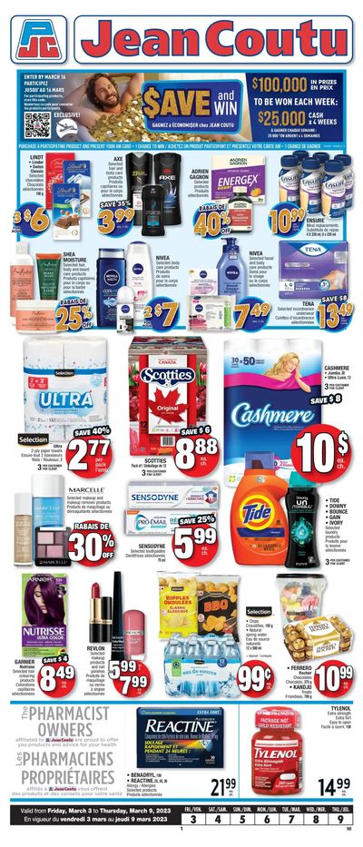 Jean Coutu (NB) Flyer March 3 to 9