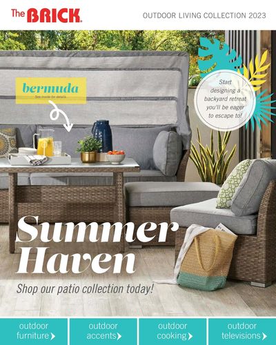 The Brick Outdoor Living Collection Flyer March 1 to July 31