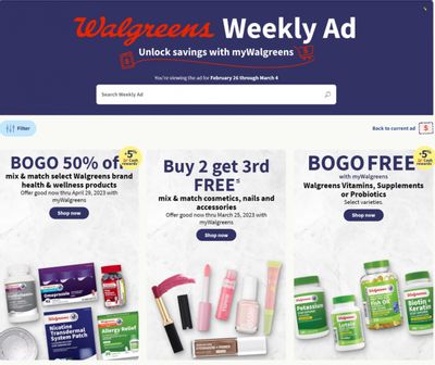 Walgreens Weekly Ad Flyer Specials February 26 to March 4, 2023