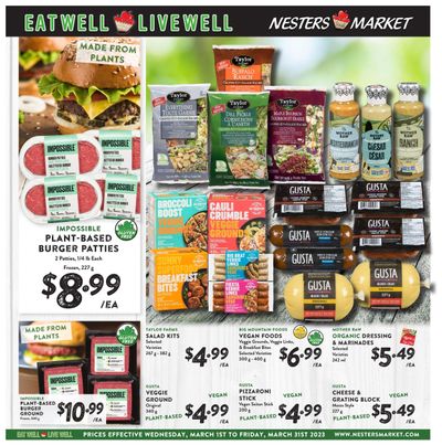 Nesters Market Eat Well and Live Well Monthly Flyer March 1 to 31