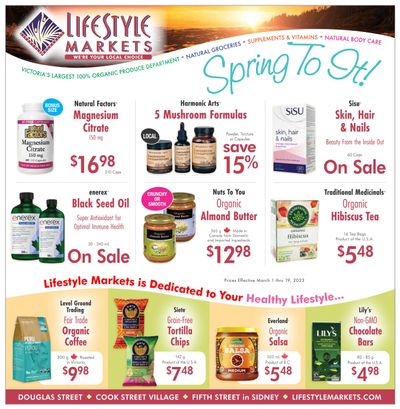 Lifestyle Markets Flyer March 1 to 19