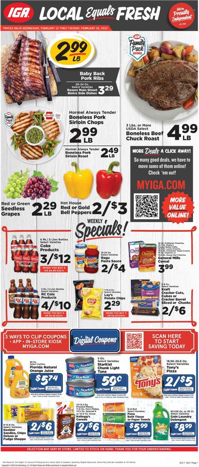 IGA (VA) Weekly Ad Flyer Specials February 22 to February 28, 2023