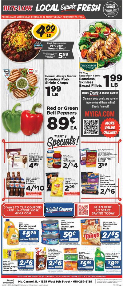 IGA (IL) Weekly Ad Flyer Specials February 22 to February 28, 2023