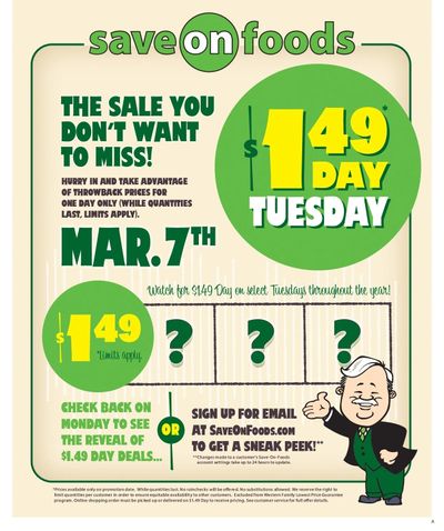 Save On Foods (BC) Flyer March 2 to 8