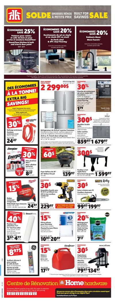 Home Hardware Building Centre (QC) Flyer March 2 to 8