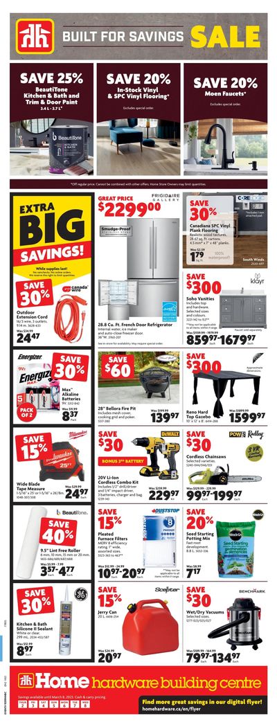 Home Hardware Building Centre (Atlantic) Flyer March 2 to 8 Home Hardware Building Centre (Atlantic) Flyer March 2 to 8