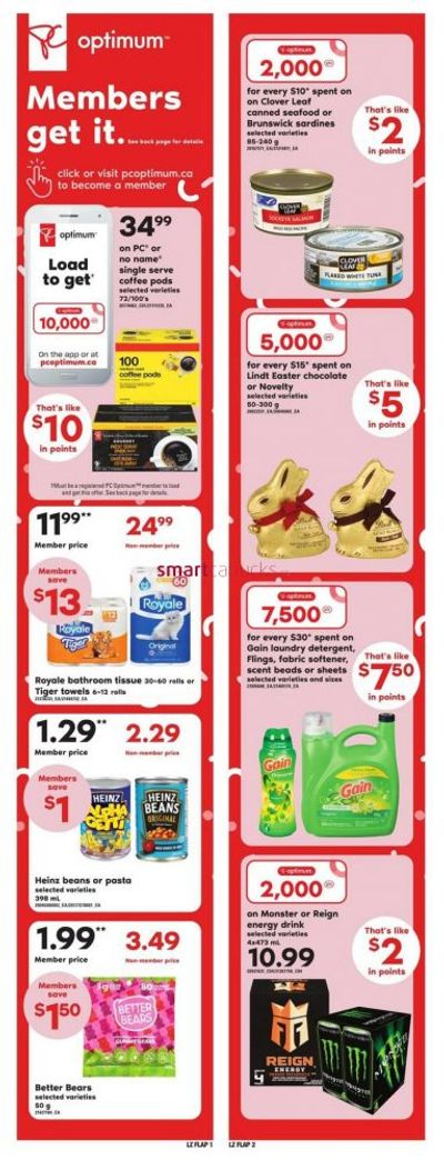 Loblaws Ontario PC Optimum Offers March 2nd – 8th