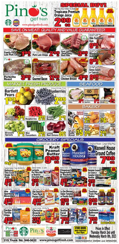 Pino's Flyer March 2 to 8