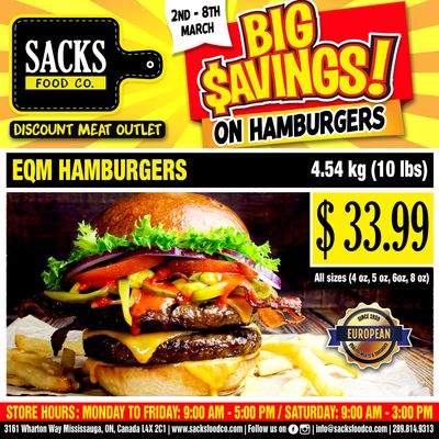 Sacks Food Co. Flyer March 2 to 8