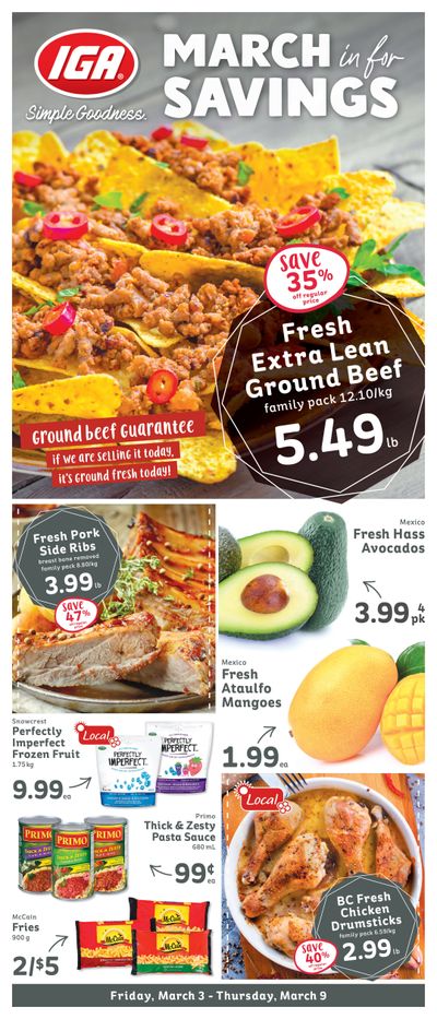 IGA Stores of BC Flyer March 3 to 9