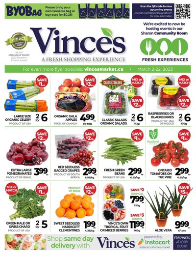 Vince's Market Flyer March 2 to 22