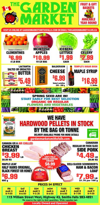 The Garden Market Flyer March 3 to 9