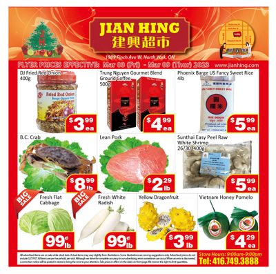 Jian Hing Supermarket (North York) Flyer March 3 to 9