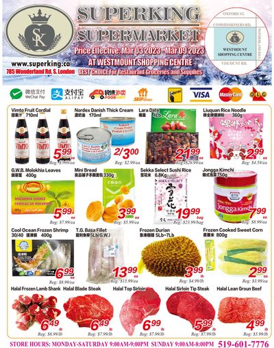 Superking Supermarket (London) Flyer March 3 to 9