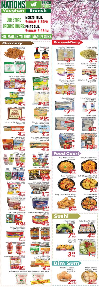 Nations Fresh Foods (Vaughan) Flyer March 3 to 9