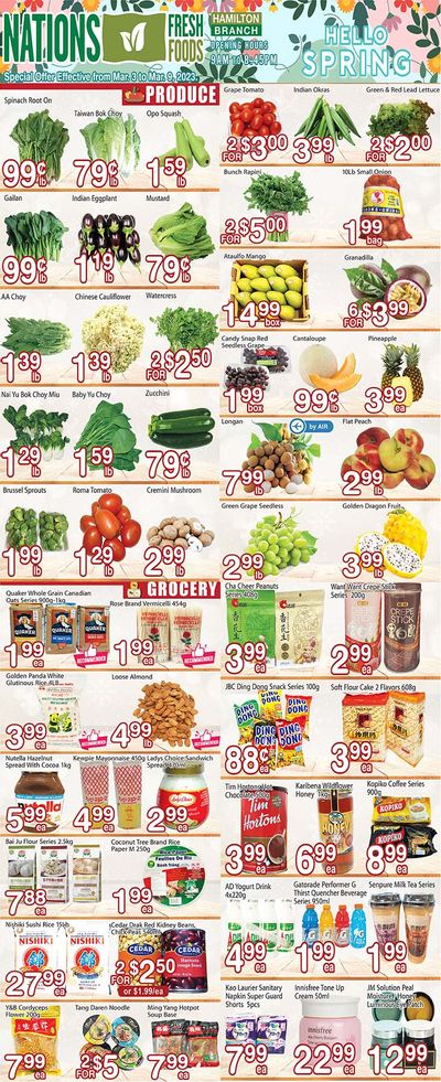 Nations Fresh Foods (Hamilton) Flyer March 3 to 9