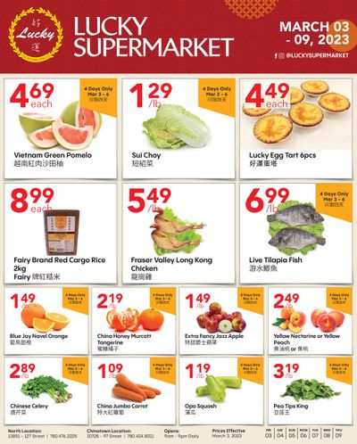 Lucky Supermarket (Edmonton) Flyer March 3 to 9