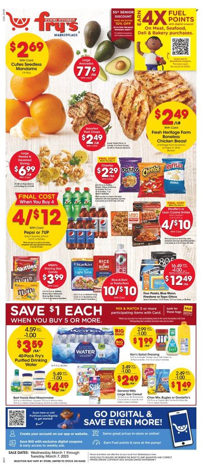 Fry’s (AZ) Weekly Ad Flyer Specials March 1 to March 7, 2023