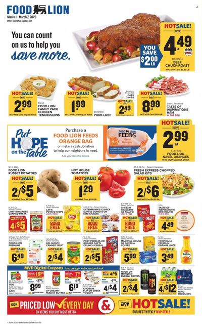 Food Lion (DE, MD) Weekly Ad Flyer Specials March 1 to March 7, 2023