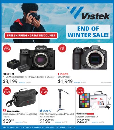 Vistek End Of Winter Sale Flyer March 3 to 30