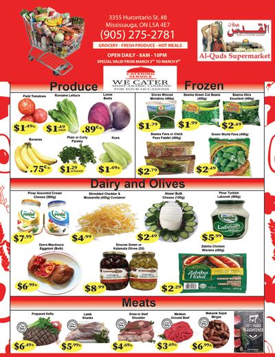 Al-Quds Supermarket Flyer March 3 to 9