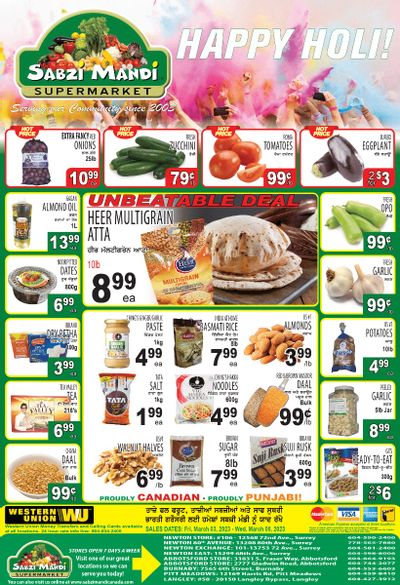 Sabzi Mandi Supermarket Flyer March 3 to 8
