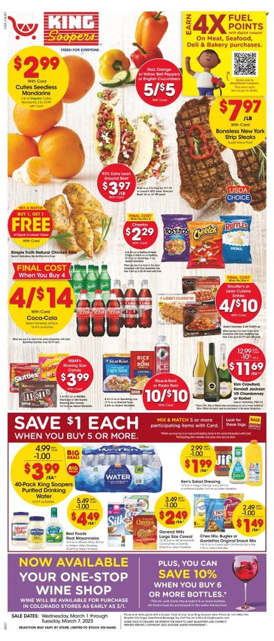 King Soopers (CO) Weekly Ad Flyer Specials March 1 to March 7, 2023