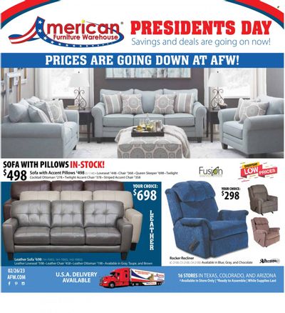 American Furniture Warehouse (AZ, CO, TX) Weekly Ad Flyer Specials February 26 to March 4, 2023