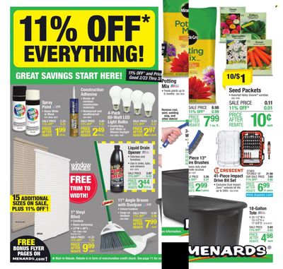 Menards (MI) Weekly Ad Flyer Specials February 23 to March 5, 2023