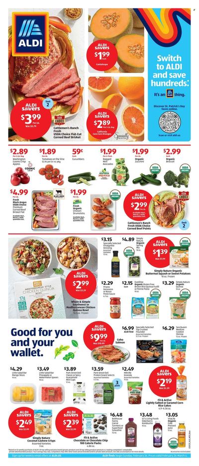 ALDI (CT, MA, MI, MN, NY, VT) Weekly Ad Flyer Specials February 26 to March 4, 2023