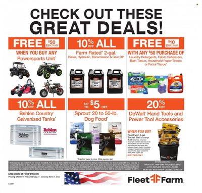 Fleet Farm (IA, MN, ND, WI) Weekly Ad Flyer Specials February 24 to March 4, 2023