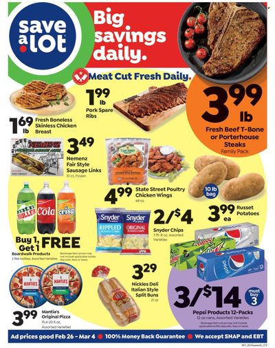 Save a Lot (OH, PA) Weekly Ad Flyer Specials February 26 to March 4, 2023