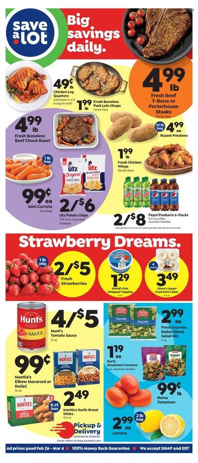 Save a Lot (NY) Weekly Ad Flyer Specials February 26 to March 4, 2023