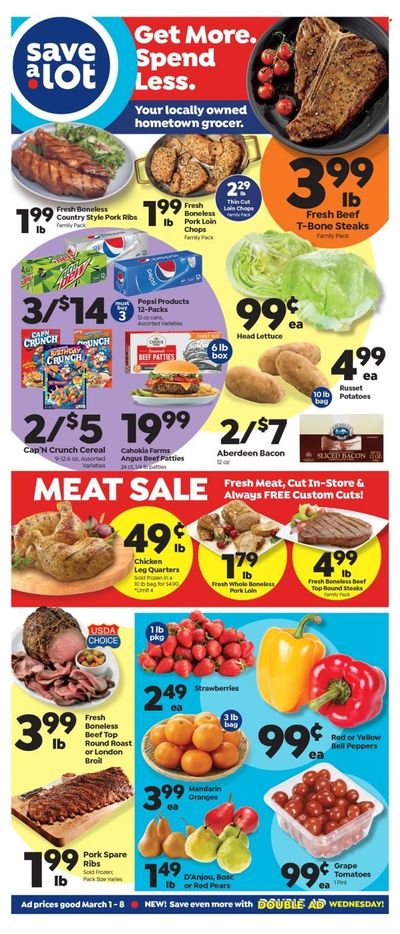 Save a Lot (FL) Weekly Ad Flyer Specials March 1 to March 8, 2023