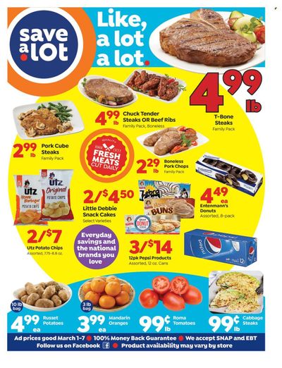 Save a Lot (KY, NC, OH) Weekly Ad Flyer Specials March 1 to March 7, 2023