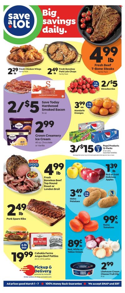 Save a Lot (IN) Weekly Ad Flyer Specials March 1 to March 7, 2023