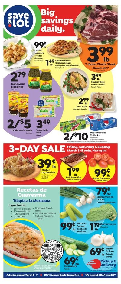 Save a Lot (CO) Weekly Ad Flyer Specials March 1 to March 7, 2023
