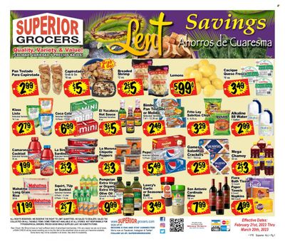 Superior Grocers (CA) Weekly Ad Flyer Specials February 21 to March 20, 2023