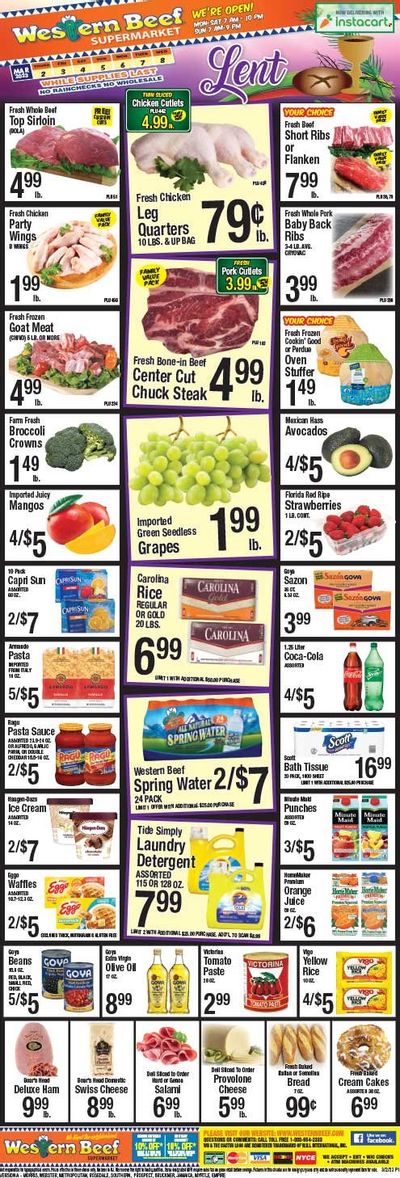 Western Beef (FL, NY) Weekly Ad Flyer Specials March 2 to March 8, 2023