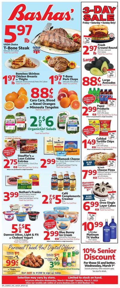 Bashas' (AZ) Weekly Ad Flyer Specials March 1 to March 7, 2023
