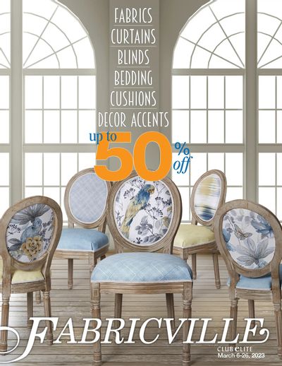 Fabricville Home Decor Flyer March 6 to 26