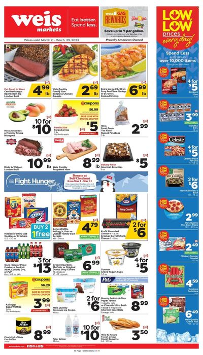 Weis (MD, NY, PA) Weekly Ad Flyer Specials March 2 to March 29, 2023