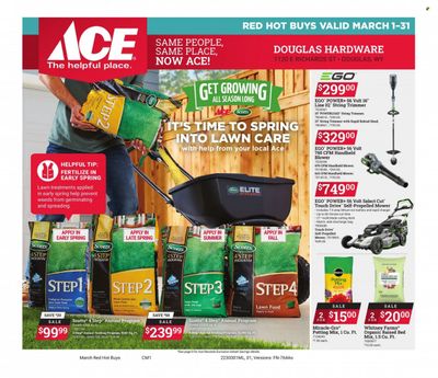 ACE Hardware Weekly Ad Flyer Specials March 1 to March 31, 2023